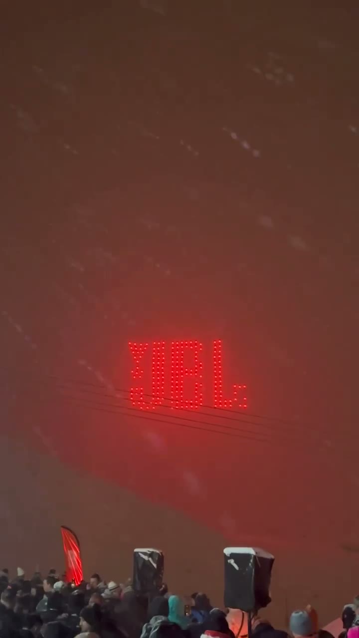 Droneshow in Val Thorens: JBL Snow Party, Val Thorens
