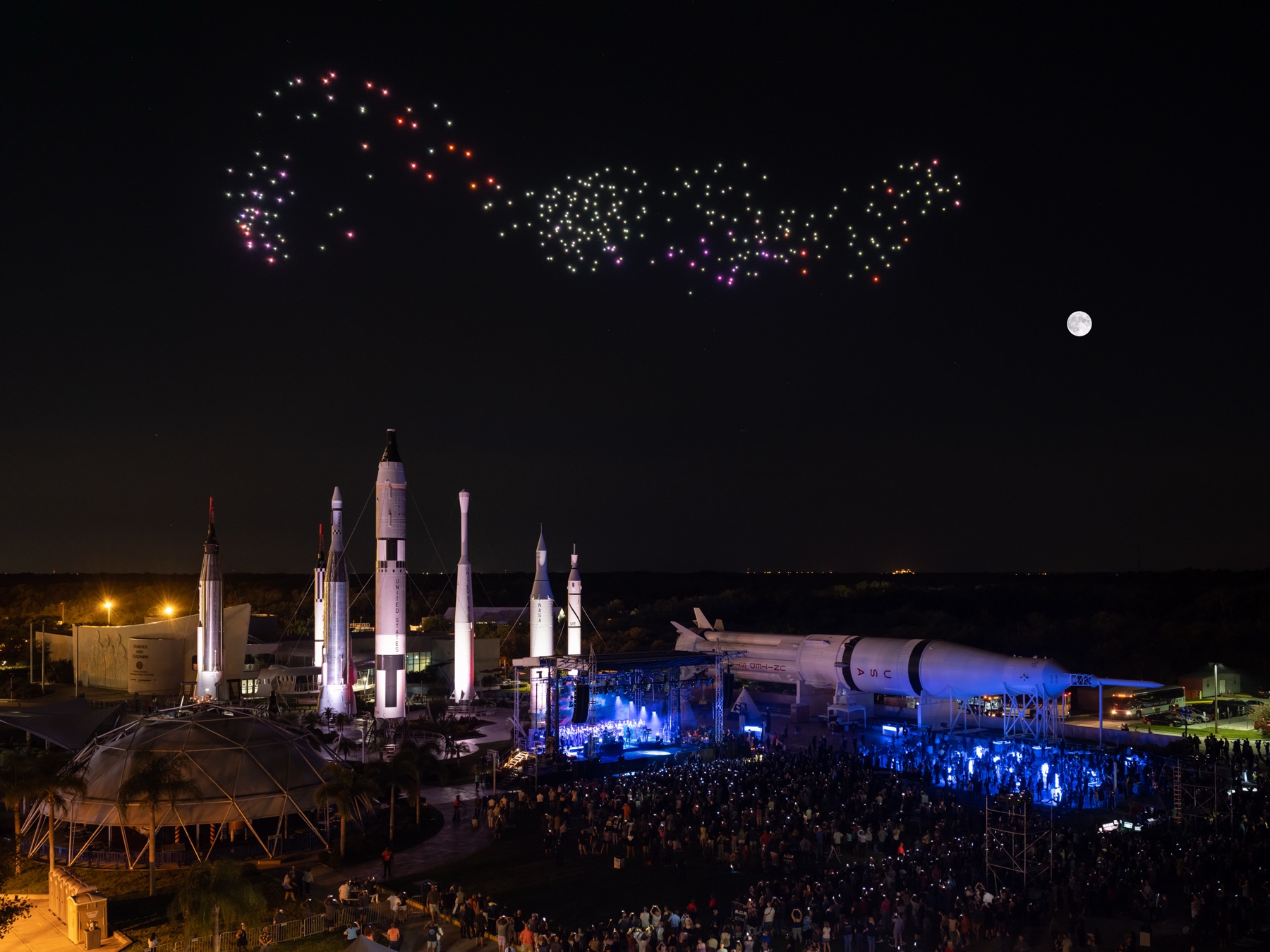 NASA Kennedy Space Center: Apollo 11 at 50 drone show