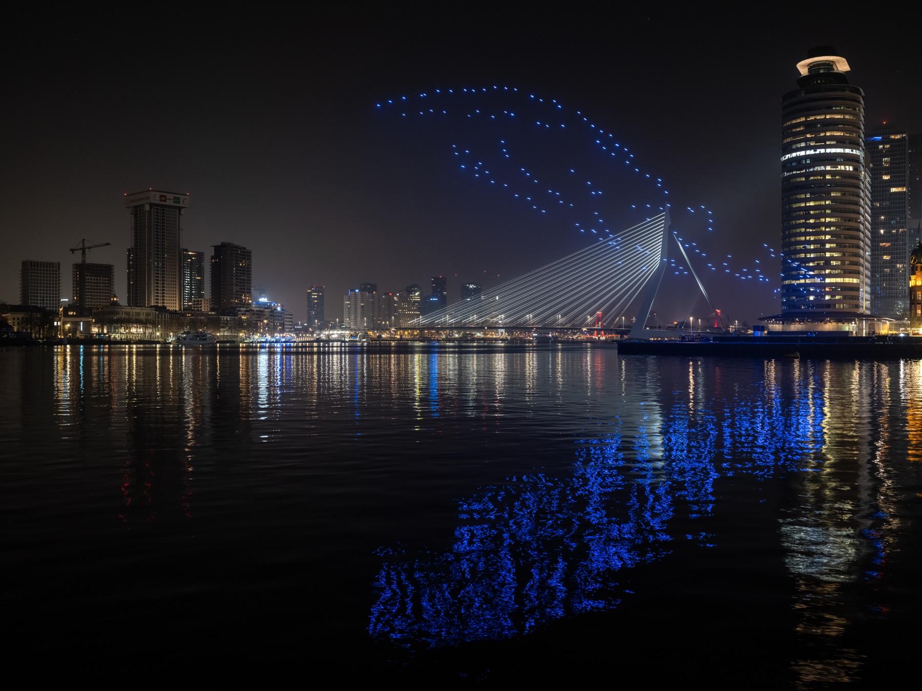 Rotterdam New Year’s Eve drone show — photo 1
