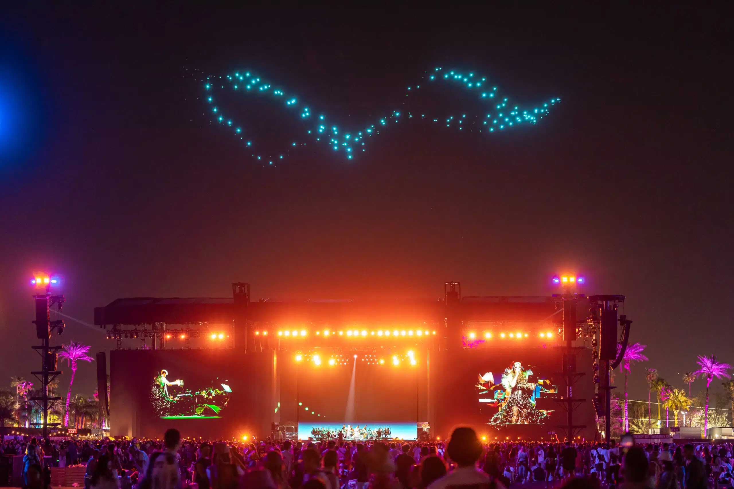 Espectáculo de drones Björk en Coachella: foto 3