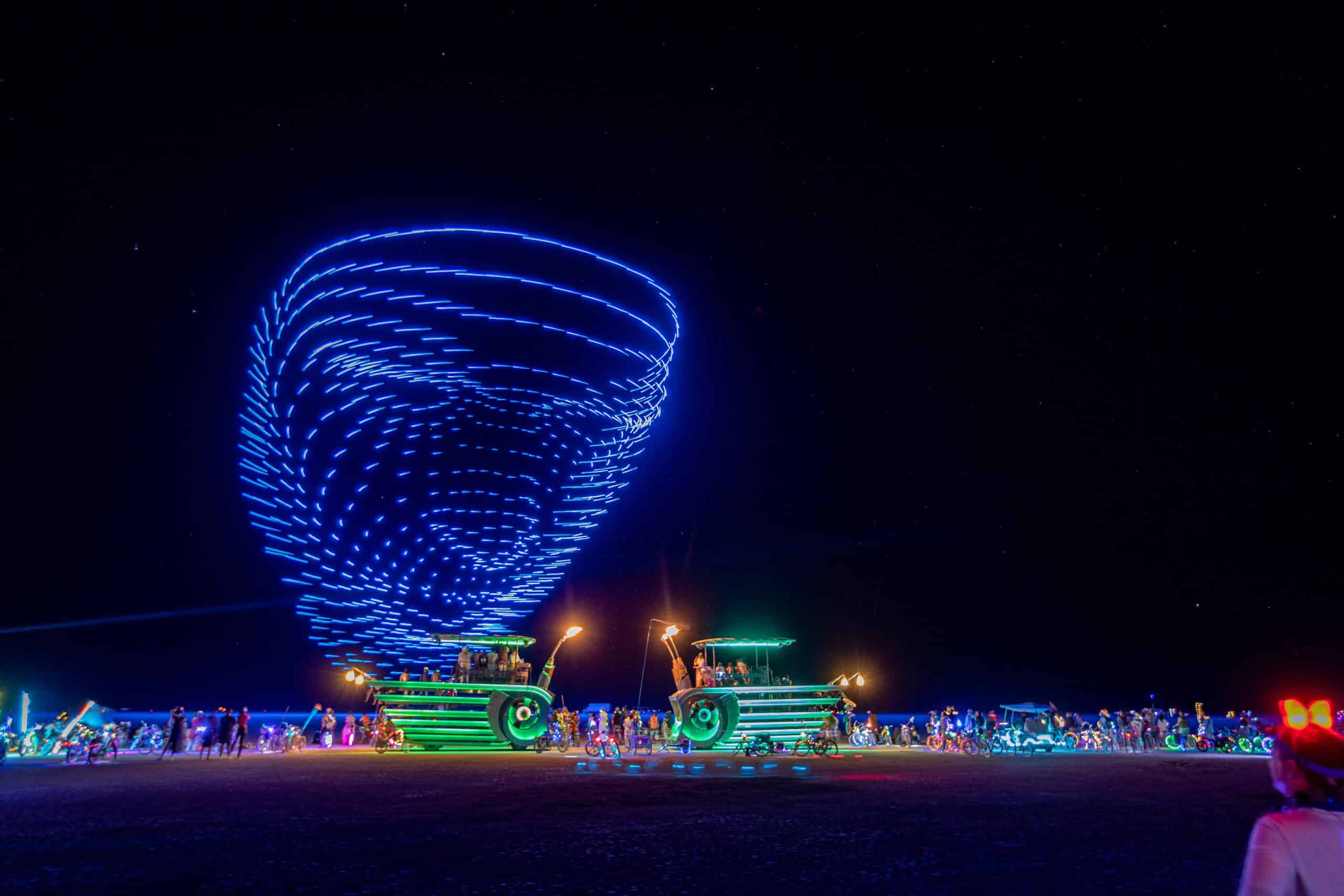 Burning Man drone show