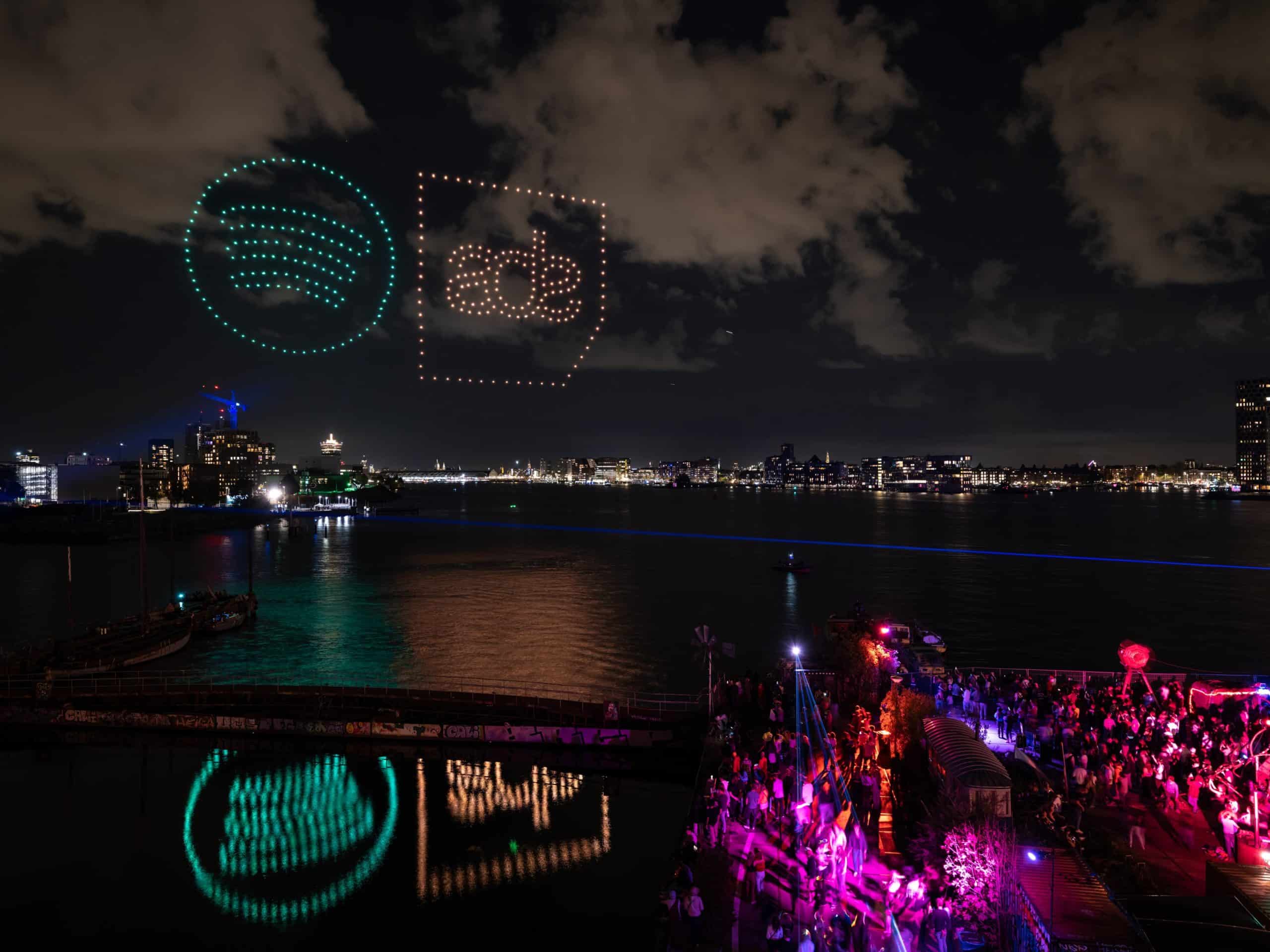 Spotify x ADE drone show