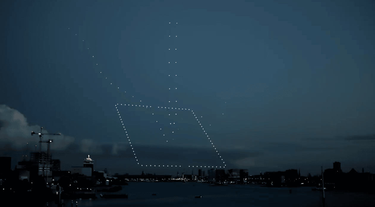 Samsung’s Foldable Phone Launch drone show