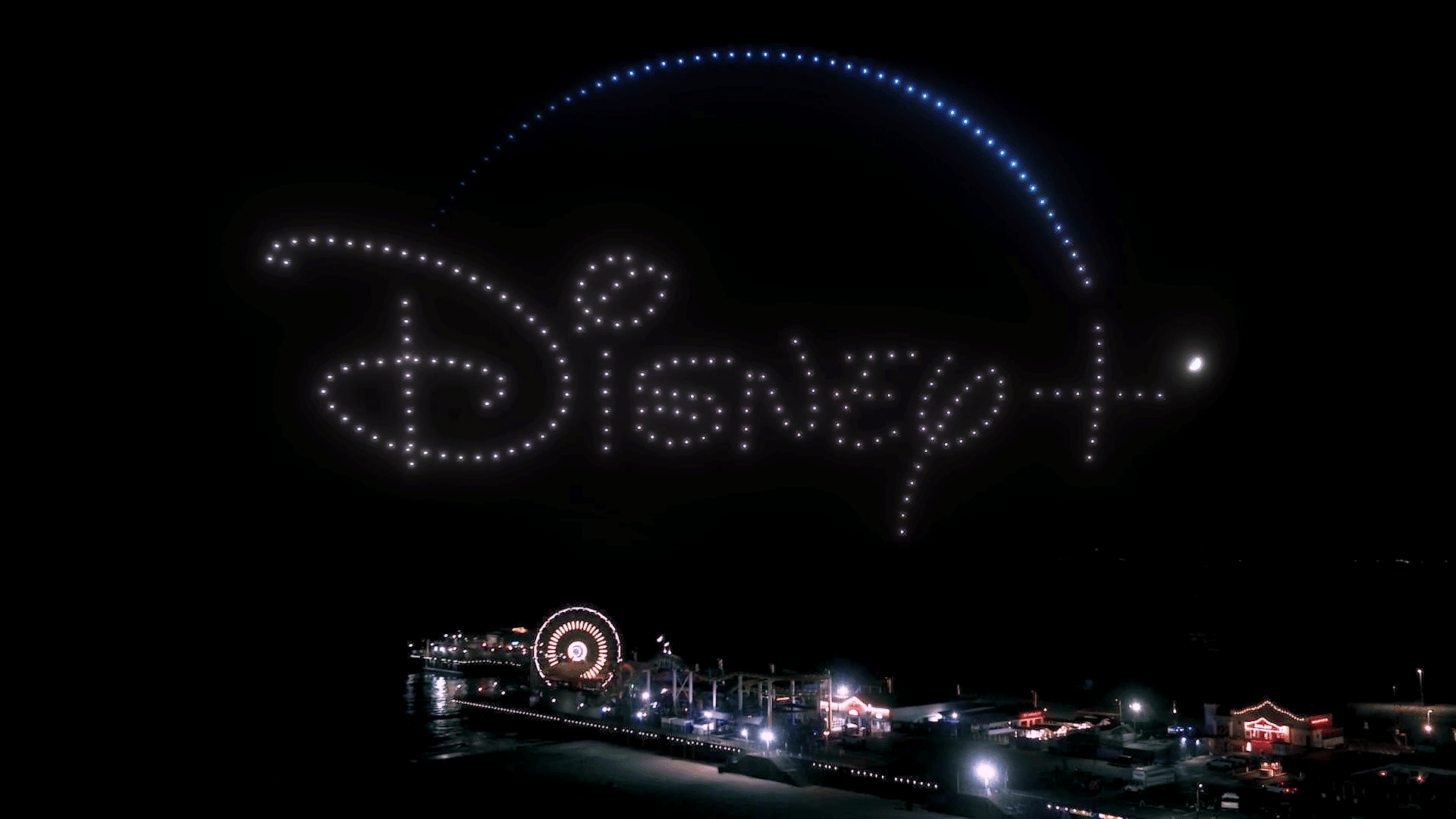 Disney+とNational Streaming Dayのドローンショー