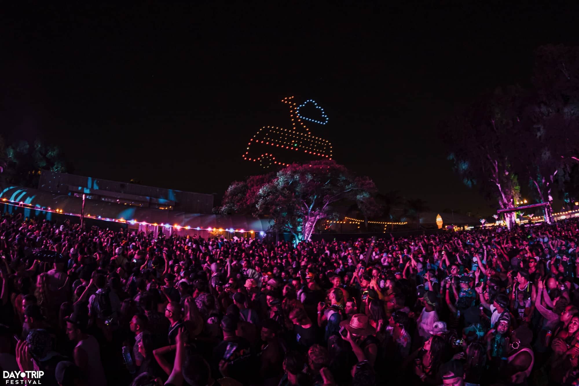 Day Trip Festival LA drone show