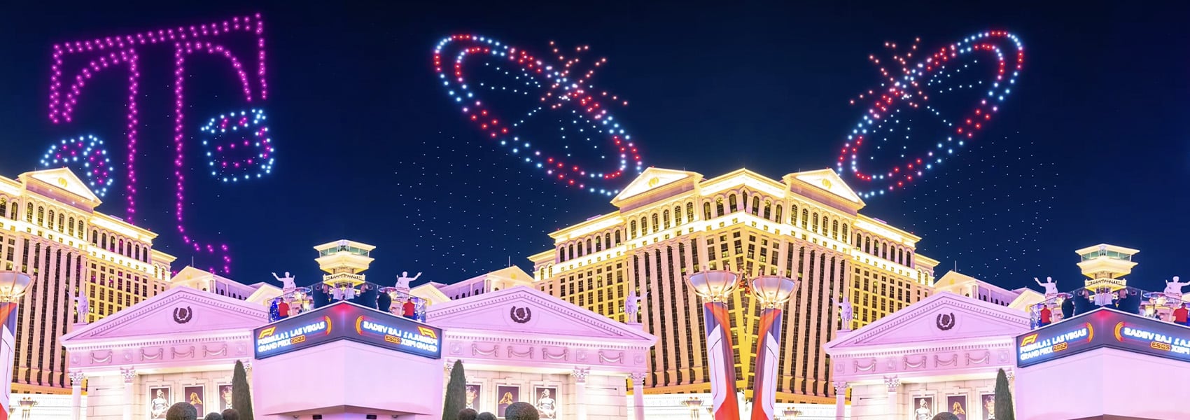 We light up the skies during the Formula 1 Las Vegas drone show