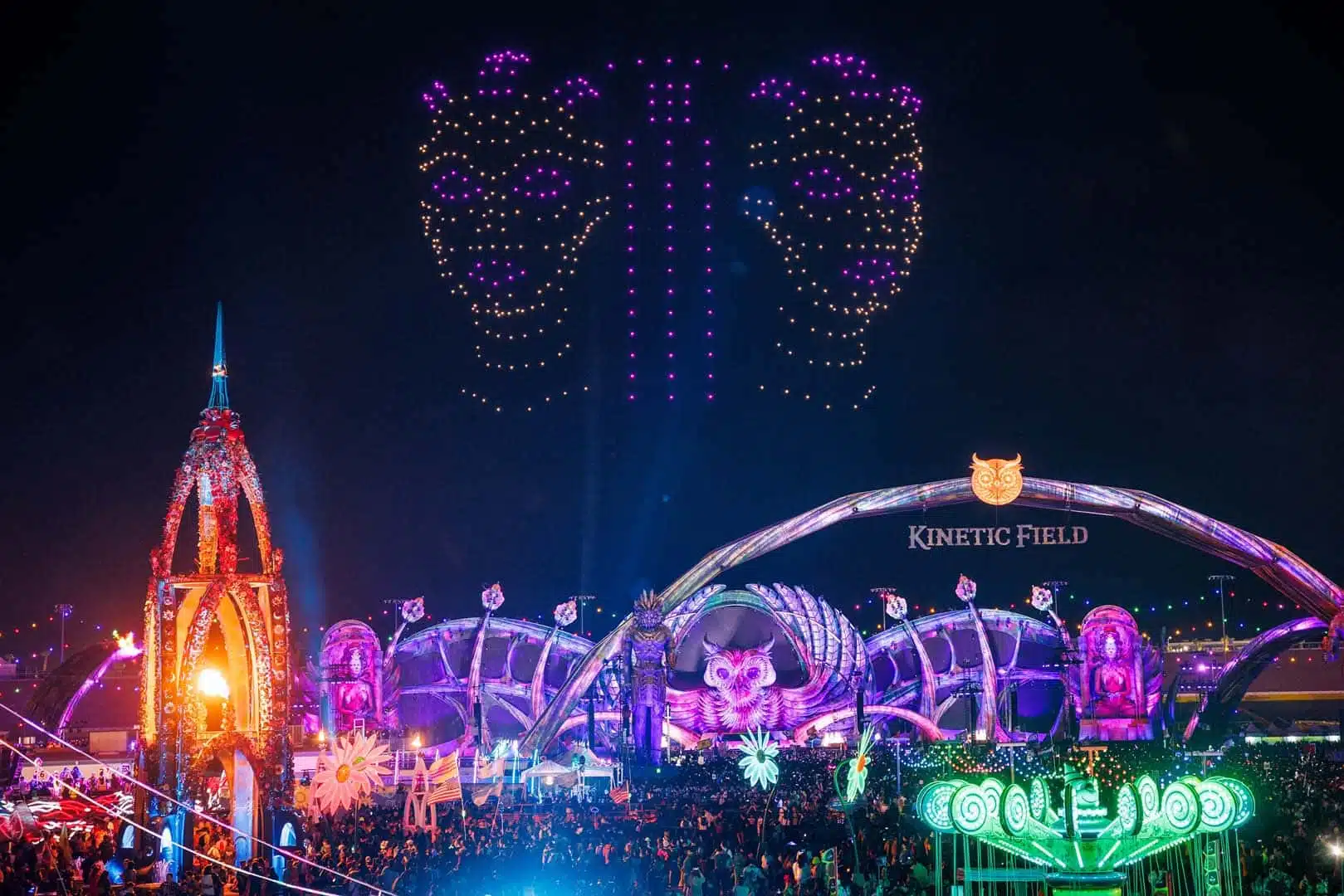 EDC Las Vegasのドローンショー — 写真4
