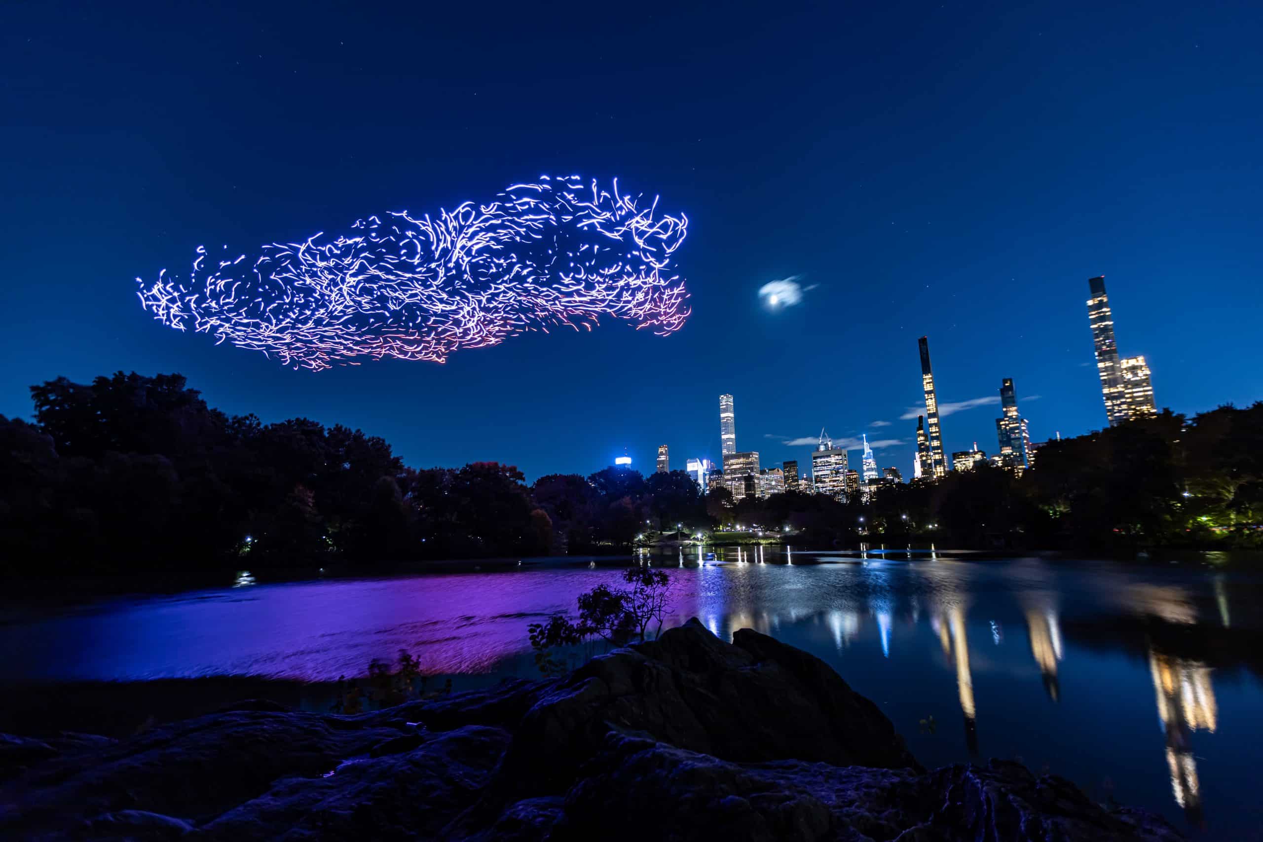 Franchise Freedom, la toute première performance de drones au-dessus de Central Park